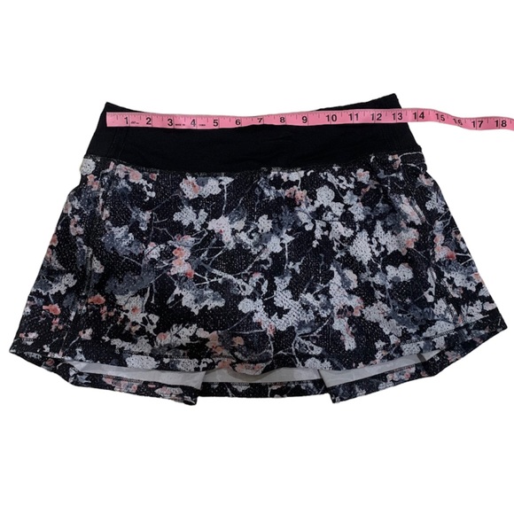 LULULEMON Spring Bloom Black Pace Rival Skort 4 - Picture 14 of 16